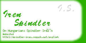 iren spindler business card